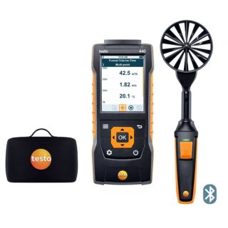 Miernik wielofunkcyjny Testo 440 z sondą wiatraczkową Ø100 mm z Bluetooth